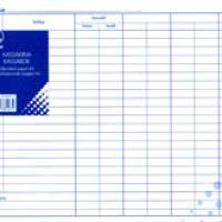 Kassakirja A4L (4-tiliä, 2x30 lehteä, jäljentävä paperi)