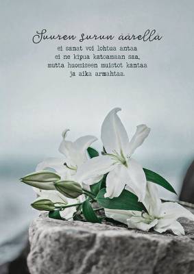 Muistoadressi Suuren surun äärellä