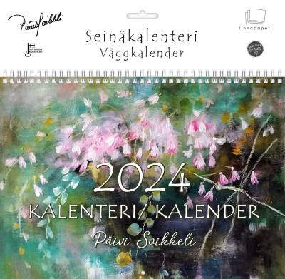 Seinäkalenteri Päivi Soikkeli, A4 vaaka 30x21cm, Kalenteri, 2024